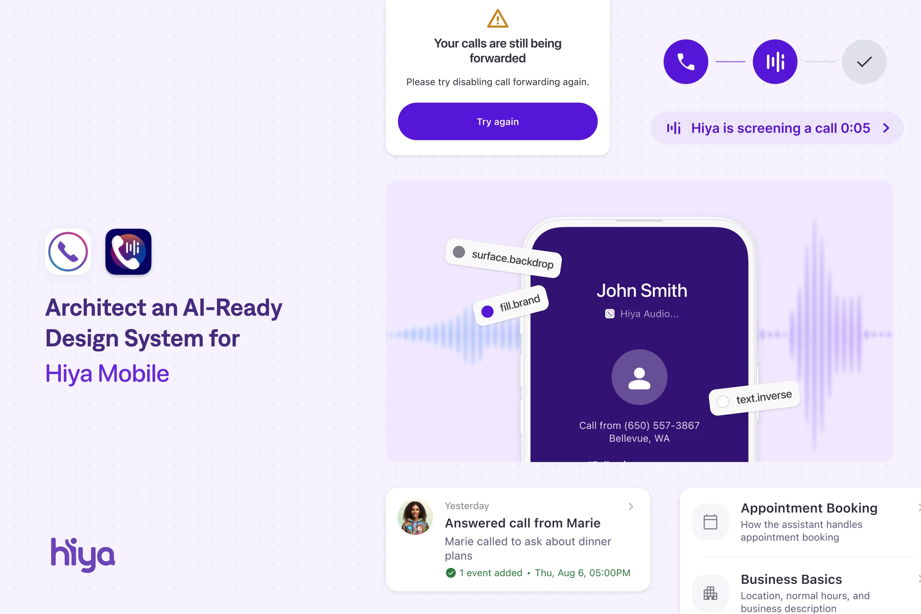 Making Hiya's Mobile Design System AI-Native preview